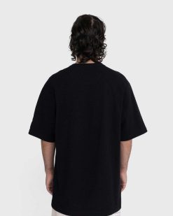 Y-3 T-Shirt Manches Courtes En Crepe Noir | T-Shirts