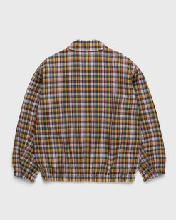 Auralee Blouson Tisse En Coton Mix Madras Check | Vetements D'Exterieur