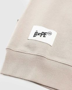 BAPE Pull Ras Du Cou Tres Delave Beige | Sueurs