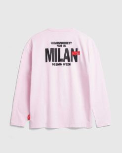 Highsnobiety Pas A Milan A Manches Longues Rose | T-Shirts