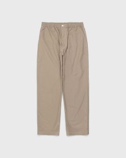 Highsnobiety Pantalon Surpiqures Contrastees Beige | Pantalon