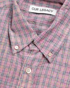 Our Legacy Chemise Bd Empruntee Rose Kimble Check | Chemises