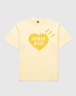 Human Made T-Shirt Teint Vegetal Ningen-Sei Jaune | T-Shirts