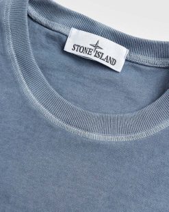 Stone Island T-Shirt A Poche Bleu Fonce | T-Shirts