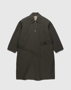 Acne Studios Trench-Coat Olive Fonce | Vetements D'Exterieur