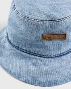 Acne Studios Bob Rembourre En Denim Bleu | Chapeaux