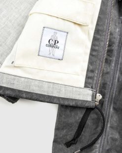 C.P. Company Veste A Capuche Raven Gris | Vetements D'Exterieur