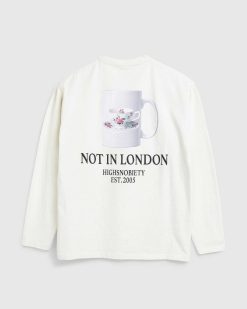 Highsnobiety Tee-Shirt A Manches Longues Tea Cup Blanc | T-Shirts