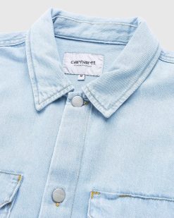 Carhartt WIP Veste-Chemise Harvey Bleu/Stone Bleached | Chemises