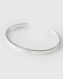 Maison Margiela Bracelet Manchette Logo Argent | Bijoux