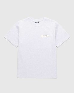 JACQUEMUS Le T-Shirt Gros Grain Gris | T-Shirts