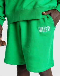 Awake NY Short De Survetement Awake Vert | Shorts