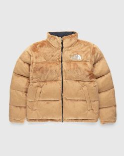 The North Face Veste Versa Velour Nuptse Beurre D'Amande | Vetements D'Exterieur