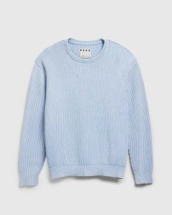 Highsnobiety HS05 Pull Teint Pigmente Bleu Clair | Tricots