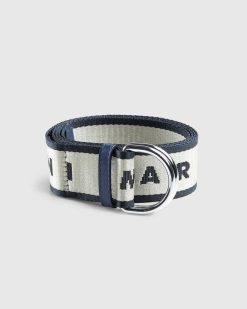 Marni Ceinture Slider Logo Bleu | Ceintures