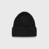 Acne Studios Bonnet Laine Cotelee Gris | Accessoires D'Hiver