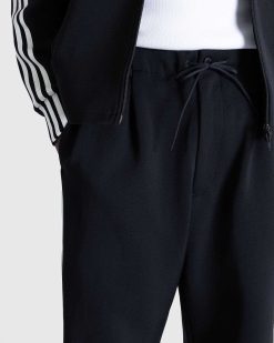 Y-3 Pantalon De Survetement 3 Bandes Noir/Blanc | Pantalon