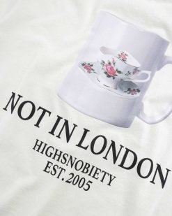 Highsnobiety Tee-Shirt A Manches Longues Tea Cup Blanc | T-Shirts