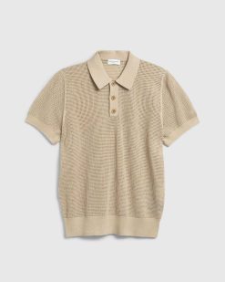 Dries van Noten Polo Maille Mindo Beige | T-Shirts