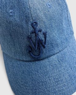 J.W. Anderson Casquette De Baseball Avec Logo Ancre Bleue | Chapeaux