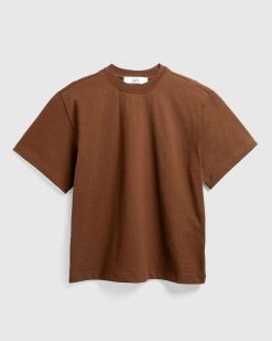 Séfr T-Shirt Atelier En Coton Marron Epais | T-Shirts