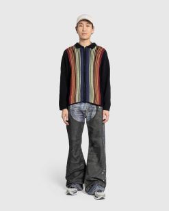 Acne Studios Pantalon Imprime Bleu/Noir | Pantalon