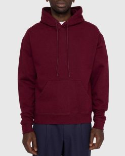 Highsnobiety Sweat A Capuche Polaire Classique Bordeaux | Sueurs