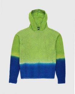 AGR Sweat A Capuche En Crochet Balance + Growth Vert/Bleu | Sueurs