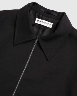 Our Legacy Mini Veste Laine Peignee Noir | Vetements D'Exterieur