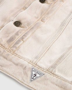 Guess USA Veste En Jean Vintage Beige | Vetements D'Exterieur