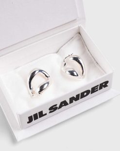 Jil Sander Boucles D'Oreilles Chaine Parfumees Argent | Bijoux