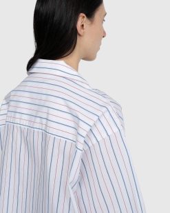 Marni Chemise Boutonnee Rayee Blanc | Chemises