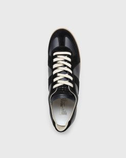 Maison Margiela Baskets Replique En Cuir Noir | Baskets