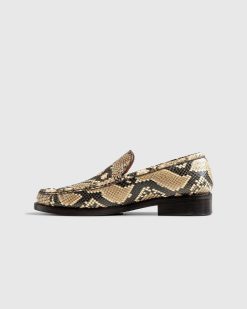 Acne Studios Mocassins En Cuir Beige | Baskets