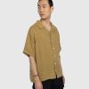 Highsnobiety Chemise A Manches Courtes En Lin Marron | Chemises