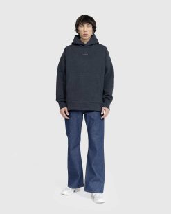 Acne Studios Sweat A Capuche Logo Noir | Sueurs