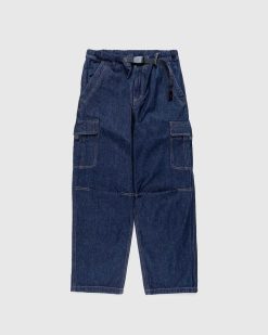 Gramicci Pantalon Cargo Ample En Denim Indigo Fonce | Pantalon