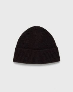 Acne Studios Bonnet Laine Cachemire Marron | Accessoires D'Hiver