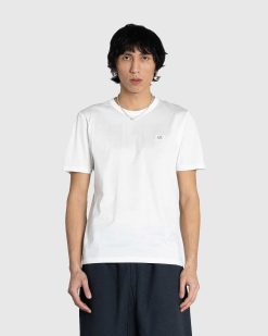 C.P. Company T-Shirt Logo Gaze Blanc | T-Shirts