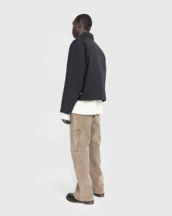 Acne Studios Pantalon En Toile Patch Marron Toffee | Pantalon