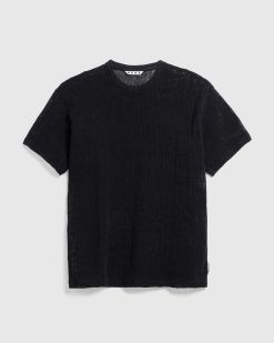 Highsnobiety HS05 T-Shirt En Maille Teintee Par Pigments Noir | T-Shirts