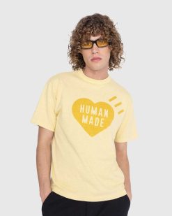 Human Made T-Shirt Teint Vegetal Ningen-Sei Jaune | T-Shirts