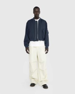 Jil Sander Blouson Zippe Marine | Vetements D'Exterieur