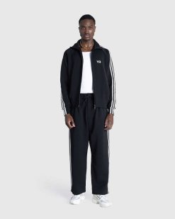 Y-3 Pantalon De Survetement 3 Bandes Noir/Blanc | Pantalon