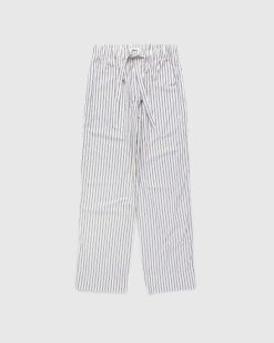 Tekla Pantalon De Pyjama En Popeline De Coton Hopper Stripes | Sous-Vetement