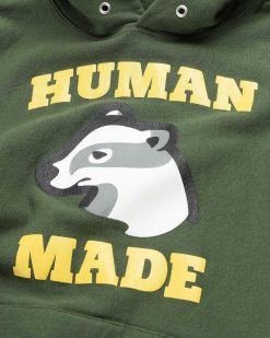 Human Made Sweat A Capuche Epais Avec Logo Vert | Sueurs