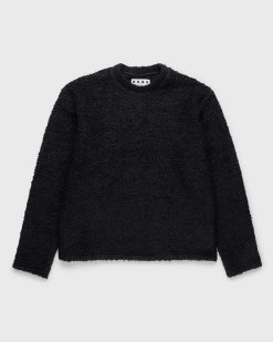 Highsnobiety HS05 Pull En Laine Melangee Incrustee En Tricot Noir | Tricots