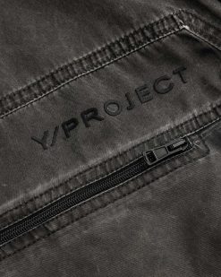 Y/Project Pantalon Pop-Up Delave Noir | Pantalon